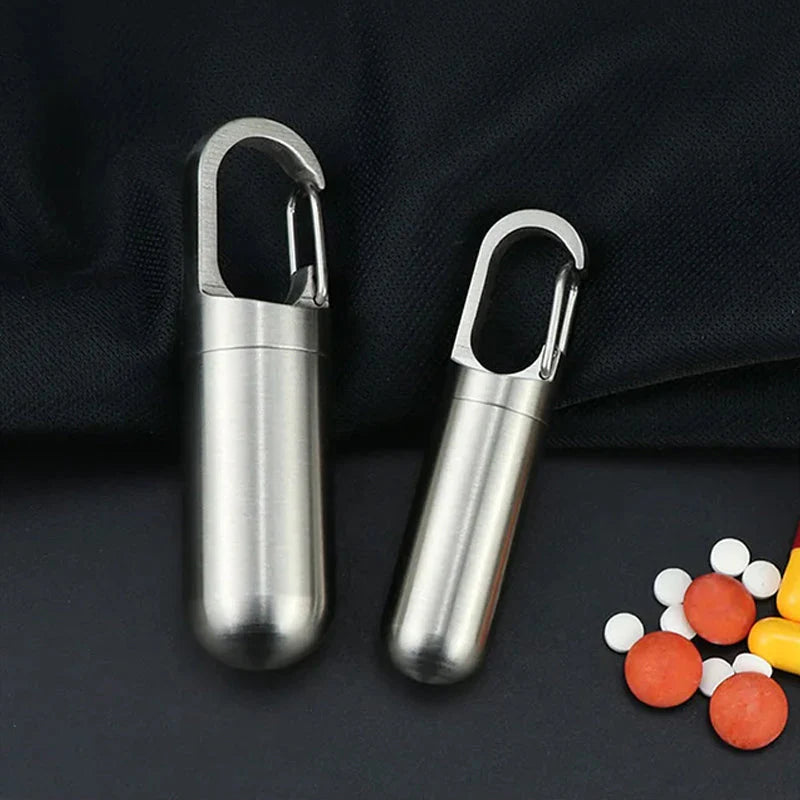 Waterproof Stainless Steel Pill Box - FREE SHIPPING