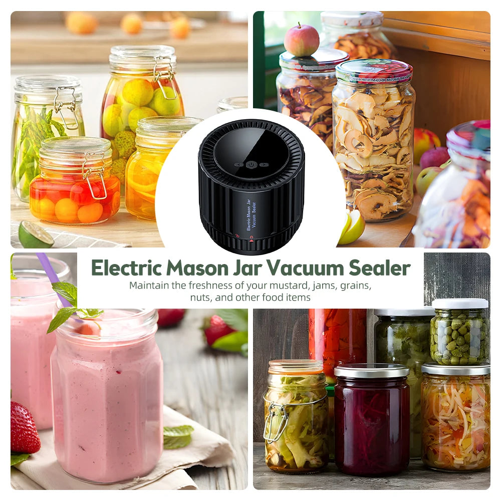 Electric Masson Jar Vacuum Sealer-FREE SHIPPING