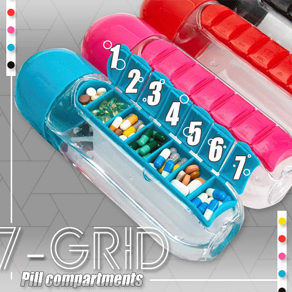 Pill Organizer Bottle - FREE SHIPPING