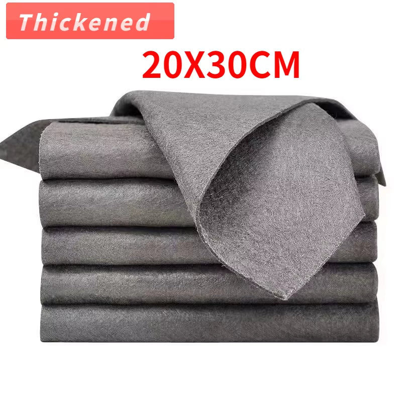 🧽 MagicClean™ Ultra-Absorbent thickened Microfiber Cloth (Pack of 5)